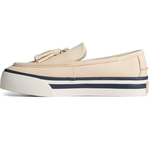 Sperry Women’s Sea Sailor Platform Shoes White Leather Size 9 NEW - Picture 8 of 12